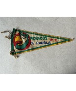 Vintage PERICOS PUEBLA Baseball Champions Mexican Pennant Flag from 1960&#39;s - $38.45 CAD
