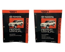 1991 Toyota 4Runner Workshop Shop Service Repair Manual Set SR5 2.4L 3.0... - £77.31 GBP