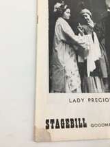 1958 Stagebill Goodman Theatre Carl Bingham in Lady Precious Stream - £14.90 GBP