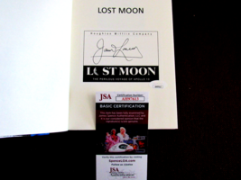 James Jim Lovell Apollo 13 Nasa Astronaut Signed Auto Vtg Lost Moon Book Jsa 3 - £197.83 GBP