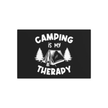 Personalized Metal Decor Sign - Camping Black and White Illustration, In... - $43.26+