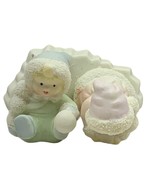 Snow Babies Porcelain Figurines Playing In Snow Winter Wonders Vintage  - $10.39