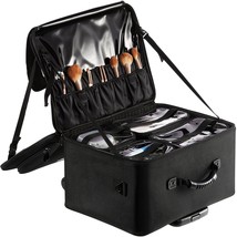 VEVOR Rolling Makeup Train Case Large Storage 3 Tiers, Convenient Carry With Han - £141.90 GBP