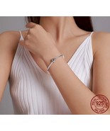 100% 925 Sterling Silver Snake Chain Bangle &amp; Bracelet for Women Luxury ... - £23.90 GBP