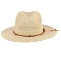 GEMVIE New Summer Hat  Hats  Out Straw Hat For Men Women Leather Ribbon Large    - £111.50 GBP