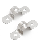 100PCS M12 (1/2 Inch) Stainless Steel Rigid Pipe Hole Strap, U Bracket P... - $12.21