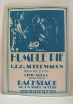 Humble Pie (Peter Frampton) / R.E.O. Speedwagon - Vintage 70&#39;s Backstage Pass - $25.00