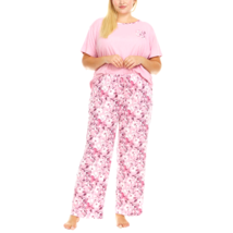 FN by Flora Nikrooz Women&#39;s Plus Size 2X Pink 2 Piece Pajama Set NWT - £12.17 GBP