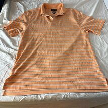 Ashworth Performance EZ Tech Cotton Blend Striped Polo Shirt Men's Size ... - $13.07