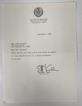 Ed Koch (d. 2013) Signed Autographed Vintage 1987 Letter TLS - $39.99