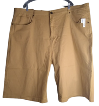 Reset Premium Shorts Flat Front Cotton Blend Men&#39;s Size 50 Brown - £19.93 GBP