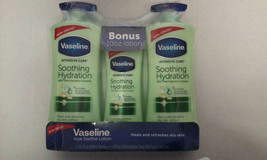 Vaseline Intensive Care Aloe Soothe Body Lotion 20.3 oz. 2 Pack with 10 ... - $27.99