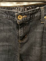 Nautica Womens Medium Blue Wash Bootcut Stretch Denim Jeans Excellent 34/31 - $24.95