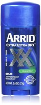 ARRID XX Anti-Perspirant Deodorant Solid Unscented 2.6 oz - £15.14 GBP