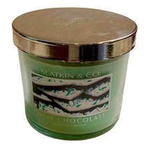 Bath + Body Works Slatkin Co Mint Chocolate 1 Wick Candle 4 Oz Green New - £19.28 GBP