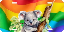 Koala Bear Australia Gay Lesbian Lgbtq Custom Aluminum Metal License Plate 122 - £10.25 GBP+