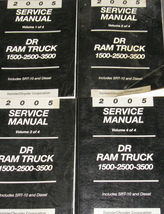 2005 DODGE RAM TRUCK 1500 2500 3500 Service Shop Repair Manual Set DIESE... - $499.94