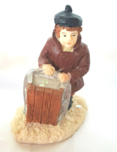 Christmas Village Mini Figurine Red Hair Boy  Snow Village Display Multicolor - £11.01 GBP