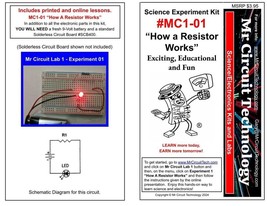 MC1-01 ** Mr Circuit Science ** Experiment Kit  -How A Resistor Works- - $5.89