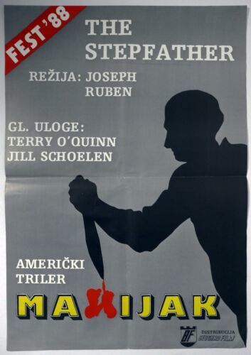 Primary image for Vintage Movie Poster The Stepfather Joseph Ruben Terry O'Quinn FEST 1988