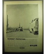 1958 Du Pont Nylon Tires Ad - £14.55 GBP
