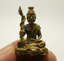 Hermit Tafai Thai Mini Amulet Guru Life Protection Healing Good Health Talisman - £27.03 GBP