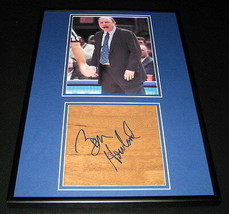Ben Howland Signed Framed 12x18 Floorboard + Photo Display UCLA Pitt - £70.08 GBP