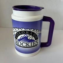 Vintage COLORADO ROCKIES  Brothers Gourmet Coffee Thermo Whirley 20oz Cup Mug - £10.06 GBP