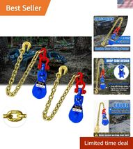 2 Tons Snatch Block with G80 Chain| 3" Sheave for 3/8" Inch Wire Rope | ... - $117.79