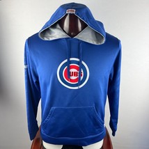 Chicago Cubs Patch Logo Stiches Medium Hoodie Pullover - £23.70 GBP