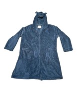 Victorias Secret Blue Quilted Hooded Bathrobe With Bear Ears Size M Plus... - £27.94 GBP