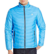 Champion Mens XL Sky Blue Light Synthetic Down Insulated Full Zip Jacket X-Large - £18.59 GBP