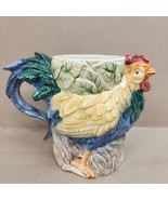 Vintage Omnibus 1995 Fritz And Floyd Colorful Rooster Chicken Cup Mug Ra... - $26.11