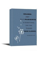 Bible Verse Children Family Canvas Art Inspirational Christian Family Wa... - $321.75 MXN+