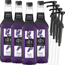 1883 Cranberry Syrup with Pump for Hot &amp; Cold Drinks - 1 Liter 33.8 Ounces - £14.85 GBP