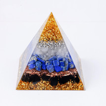 Natural Orgonite Pyramid Reiki Amethyst Energy Healing Chakra Meditation... - $24.99