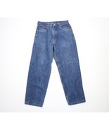 Vintage 90s Guess Mens 30x29 Distressed Spell Out Baggy Fit Denim Jeans USA - $81.17 CAD