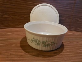 Corning Ware French White Callaway Ivy 2.5L Round Souffle/Casserole - £15.25 GBP