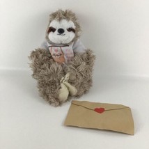 Infloatable Sloth 12" Plush Stuffed Animal Toy Wrap Around Pal Birth Certificate - $29.65