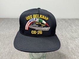 Vintage US Navy Hat Cap USS Belknap CG-26 Ship Veteran Vet Mens Snap Bac... - $24.74