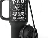 Fathers Day Gifts for Dad, Engraved 40 Oz Tumbler with Handle Straw Lid ... - $29.70