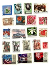 Lot Of 20 Russia Ussr Postage Stamps 1969 Early 70s Soviet Space Historical A6 - £5.50 GBP