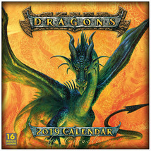 Dragons by Ciruelo Cabral 16 Month 2019 Fantasy Art Wall Calendar NEW SEALED - £11.46 GBP