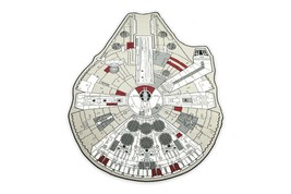 Star Wars Millennium Falcon Large Area Rug | 79 x 104 Inches - £143.88 GBP