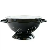 Reston Lloyd™ ~ 3 Quart ~ Enamel on Steel ~ Two-Toned ~ Black &amp; White Co... - $51.12 CAD