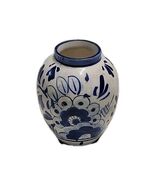 Vintage Crown Handpainted OBL DELFTS BLAUW Blue White Floral Earthenware... - $443.11 MXN