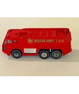 Vintage ls Red Diecast Toy Car Truck Emergency Rescue Unit 168 - €10,35 EUR
