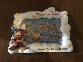 Walt Disney World 25th Anniversary World Sorcerer Mickey Ceramic 4x6 Pho... - £13.39 GBP