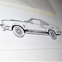 &#39;77 Ford Mustang Cobra ~ Automotive Illustrator Original Artwork / Line Drawing - £13.97 GBP