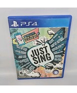 Just Sing (Sony PlayStation 4, 2016) Tested Ubisoft - $9.85